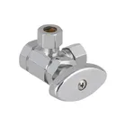 Angl Brass 3 Way Brass Angle Valve For South America Market 1/2FX3/8Cx3/8C 3/8FX3/8CX3/8C