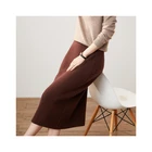Skirt Professional Manufacturer Women Cashmere Skirt Warm Winter Knitted Half-Length Skirt