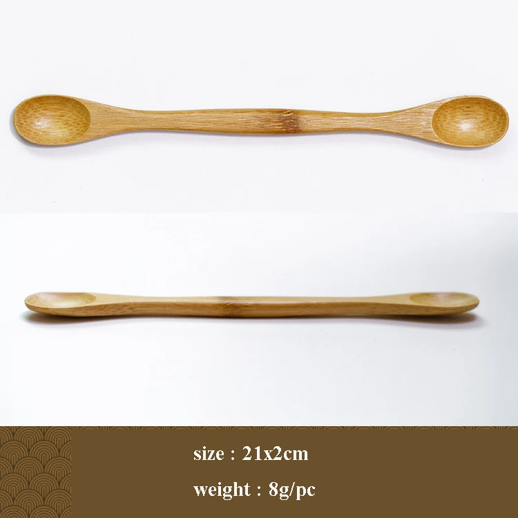 Hand-made wood spoon bamboo small powder spoon wood spoon engraved wholesale