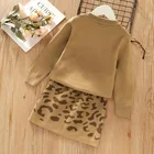 Girls Skirt Girls Fashion Two-Pieces Children Knitted Kids Clothing Sweater Sets Girls Baby Skirt Suits
