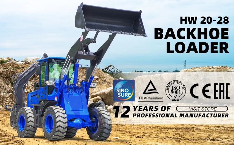 China Good Quality Mini Backhoe Loader 4x4 1.5 Ton Retroexcavadora