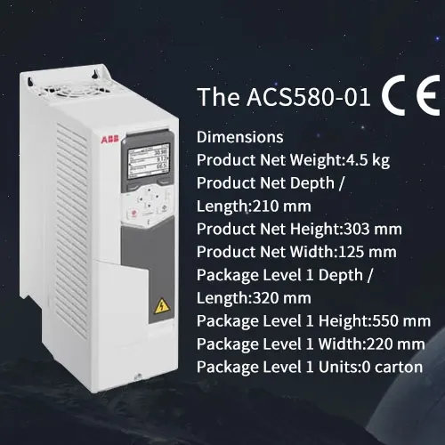 High-Performance ABB drives ACS580 VFD Controller 0.75KW-500KW 380V AC Drive Discounted Three Phase Frequency Converter