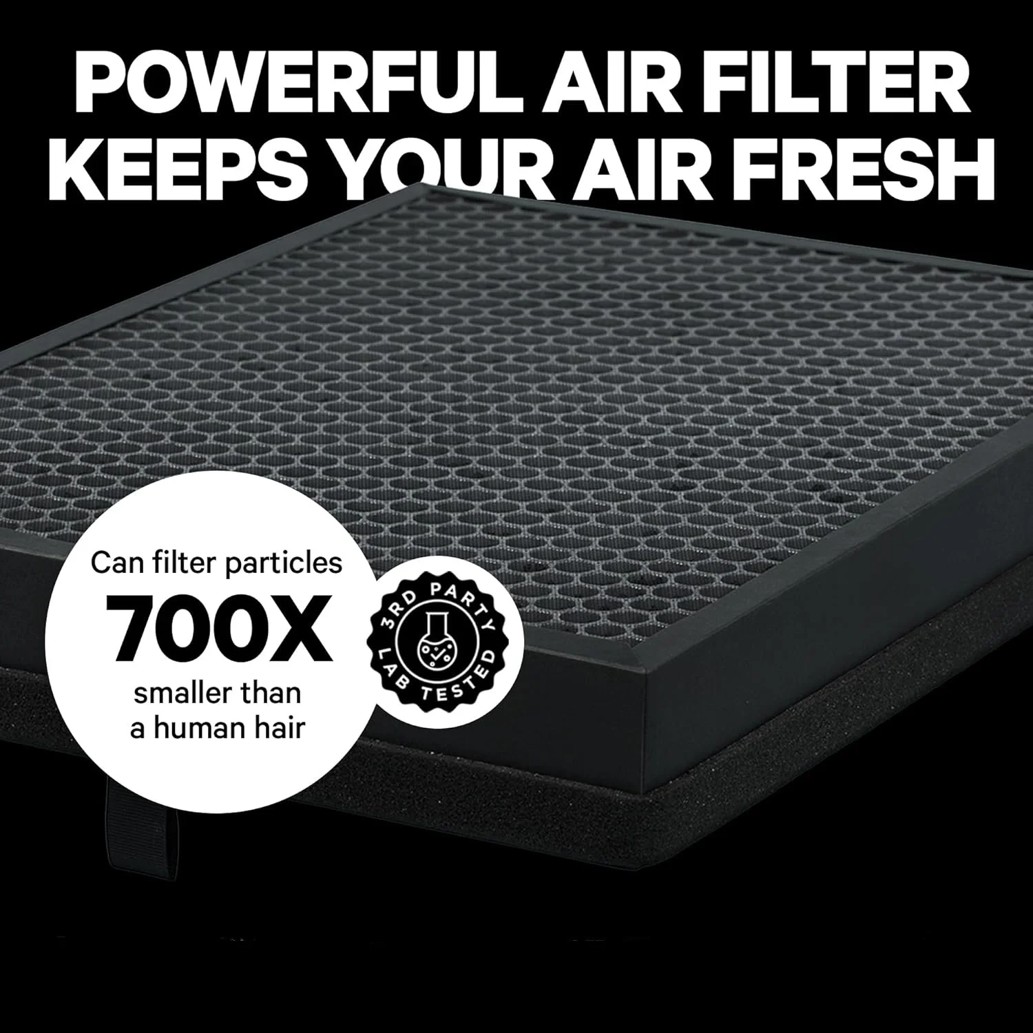 product walson replacement hepa air filter high efficiency activated carbon filter 999 smoke pollen dust air filter for puroair 400-5