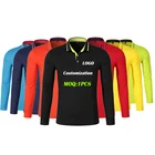 Polo Shirts For Men's Long Sleeve 100% Cottom Custom Embroided Logo Breathable Golf Polo Tee Shirts For Wholesale OEM ODM