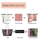 Ladies Handbags Accept Customized Logo Beach Bag Ladies Perforated Neoprene Tote Bags Printing Neoprene Bag Private Label Women Waterproof Handbags Neoprene Tote