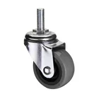 Small Size Polyurethane Bolt Hole Furniture Caster Swivel Pu Castor
