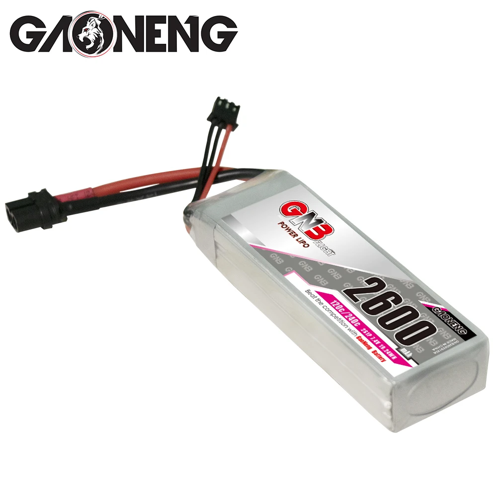 Batteria LiPo Turnigy Graphene Panther 1000mAh 2S 7.4V 75C-150C Con XT60 Per RC