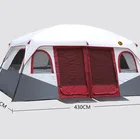 Family The Best Family Double Luxury Tent Camping Rainproof Multi-person Iron Frame Tents