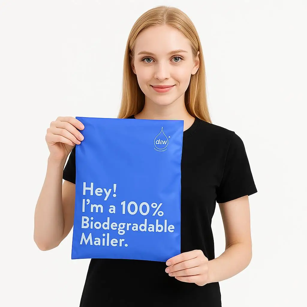 Environmentally Friendly Compostable Biodegradable Mailing Bag Thickened Waterproof Express Logistics Bag - detail 15