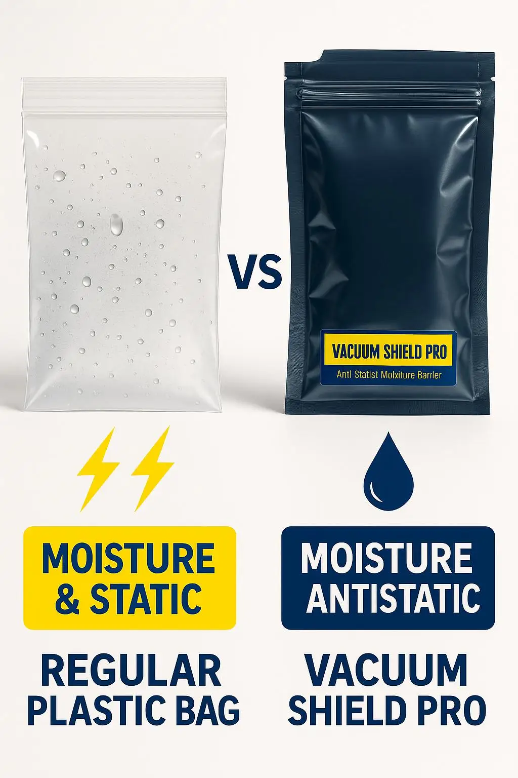 Custom Printed Antistatic ESD Shielding Bag with Ziplock for Moisture Barrier Packaging of Sensitive Electronics - detail 8