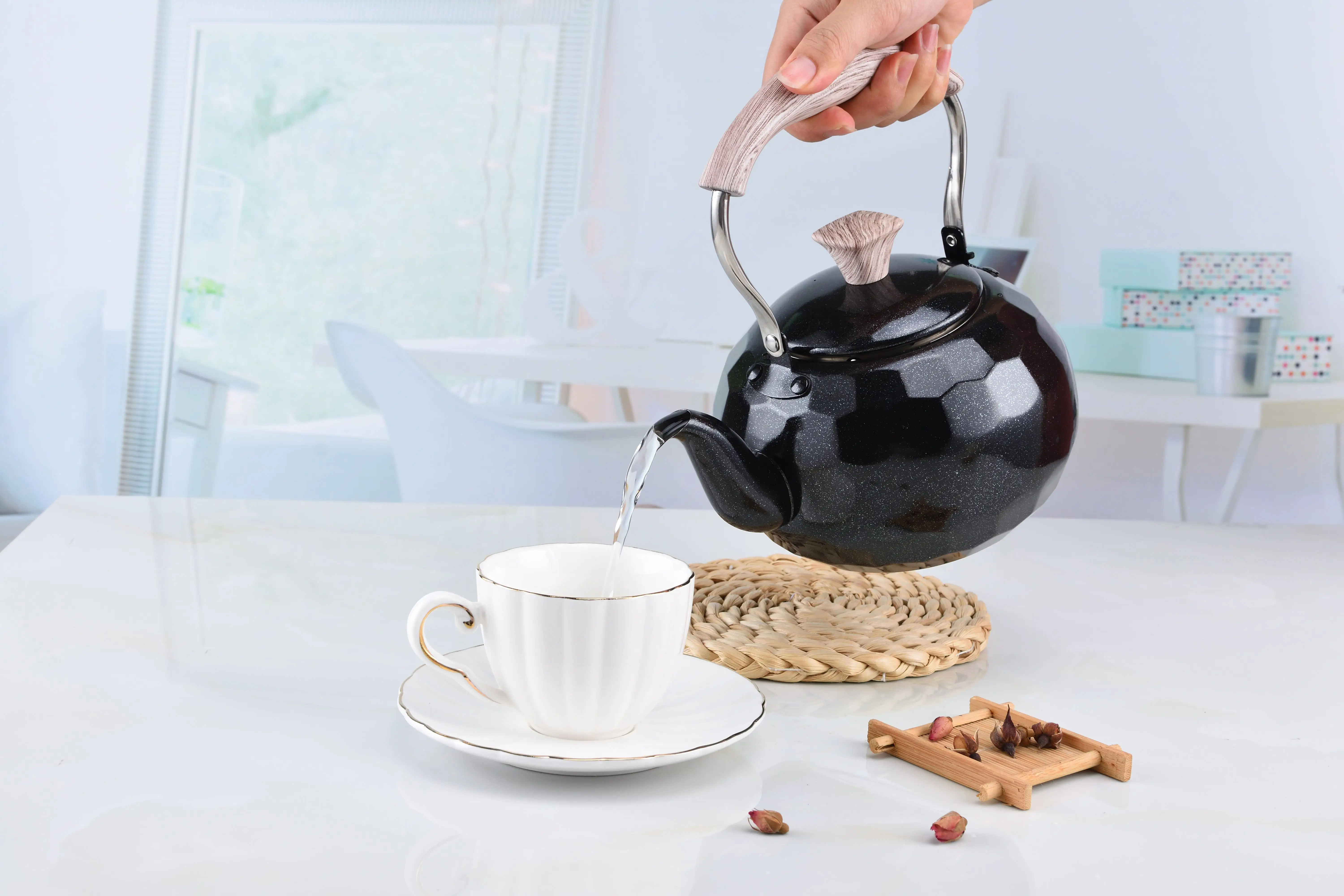 Top Quality Turkish Pot Customize Logo Acceptable kettle Turkish tea kettle