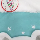 Stocking Decorative White Polyester Bear Kids Large Christmas Stocking Wholesale
