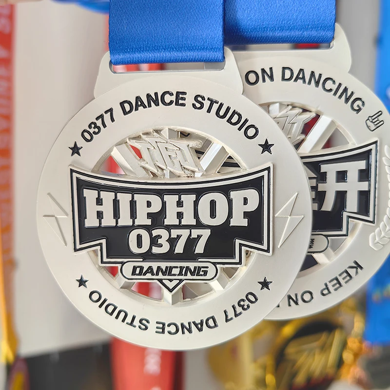 Custom 3D Sports Medals Personalized Gold Silver Bronze Stars for Dance Cheerleading School-Made From Aluminium manufacture
