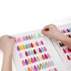 Nail Book Nails A4 Size 120 Tips Nail Polish Color Card Nail Book Detachable Tips