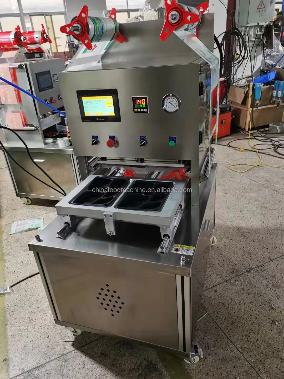 Reliable Automatic Plastic Deli Container Sealing Machine/cup Sealer Machine for Sale factory