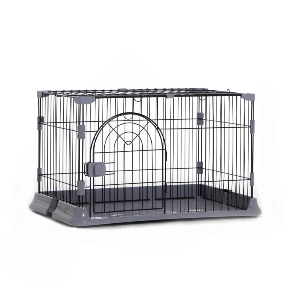 steel wire dog cage in  3 colours