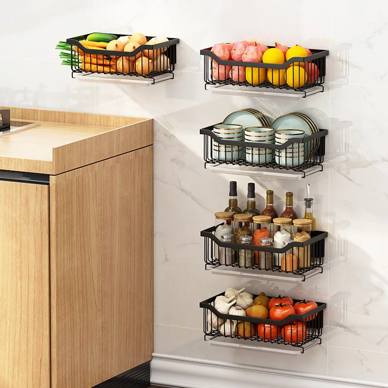 Steel Adjustable Multifunctional Kitchen Shelf Dish Organizer Storage Rack