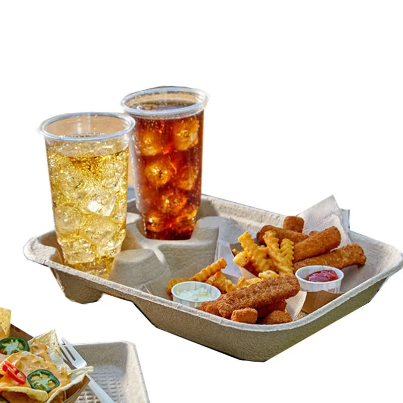 product recyclable paper lining smooth surface customized design high quality pulp tray for bottle-58