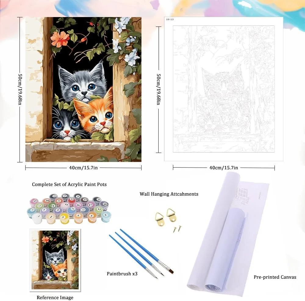 High Quality Paint by Number for Adults Animal ,Paint by Number Kits on Canvas with Brushes DIY Oil Painting by Number Hcaa3f14cb83647f19add2c90ed976b2by