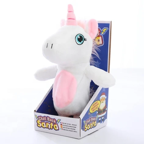 talking stuffed unicorn