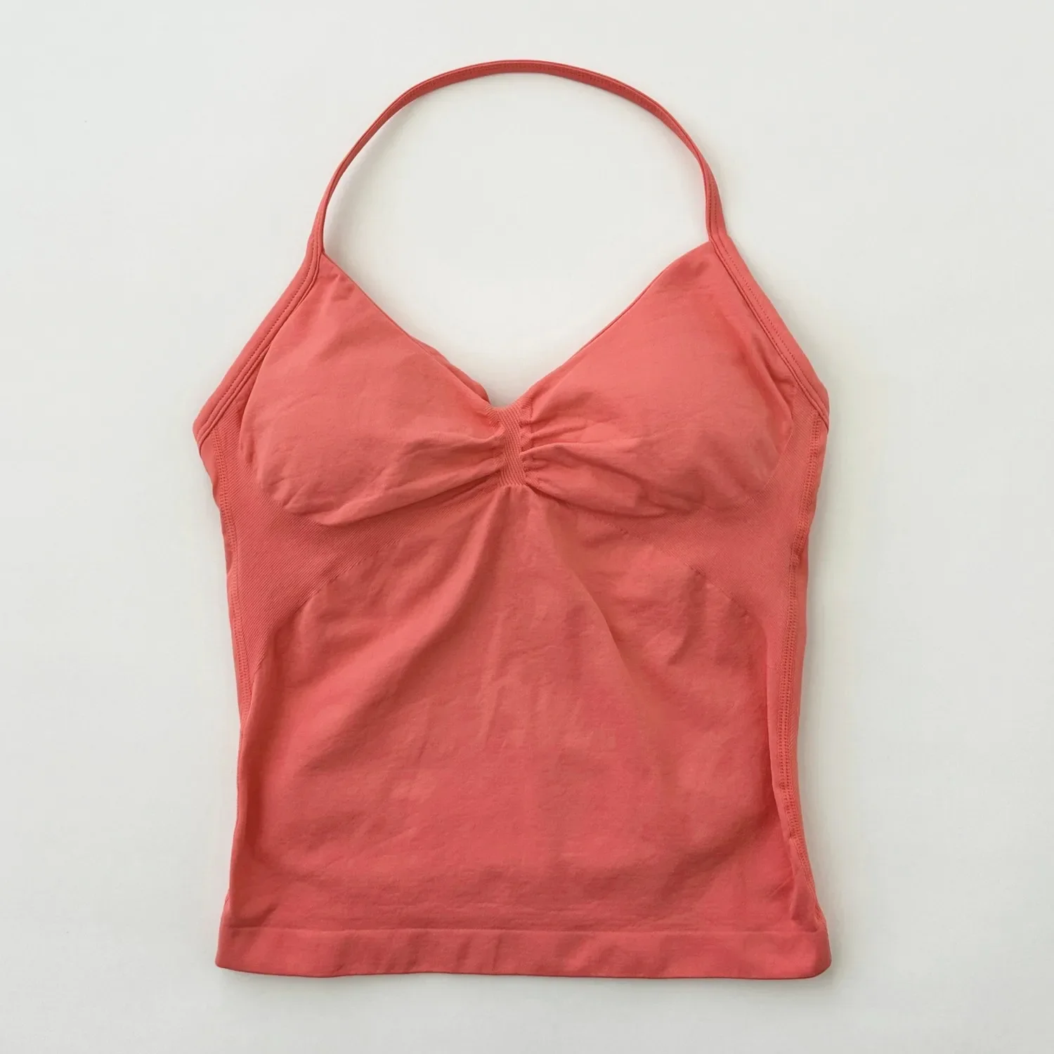 Women's Longline Halter Workout Tank - Backless Gym Top - View #4