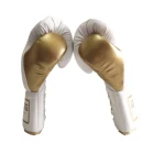 Custom Pu Leather White Kick Boxing Glove 16oz 8oz Professional Boxing Gloves