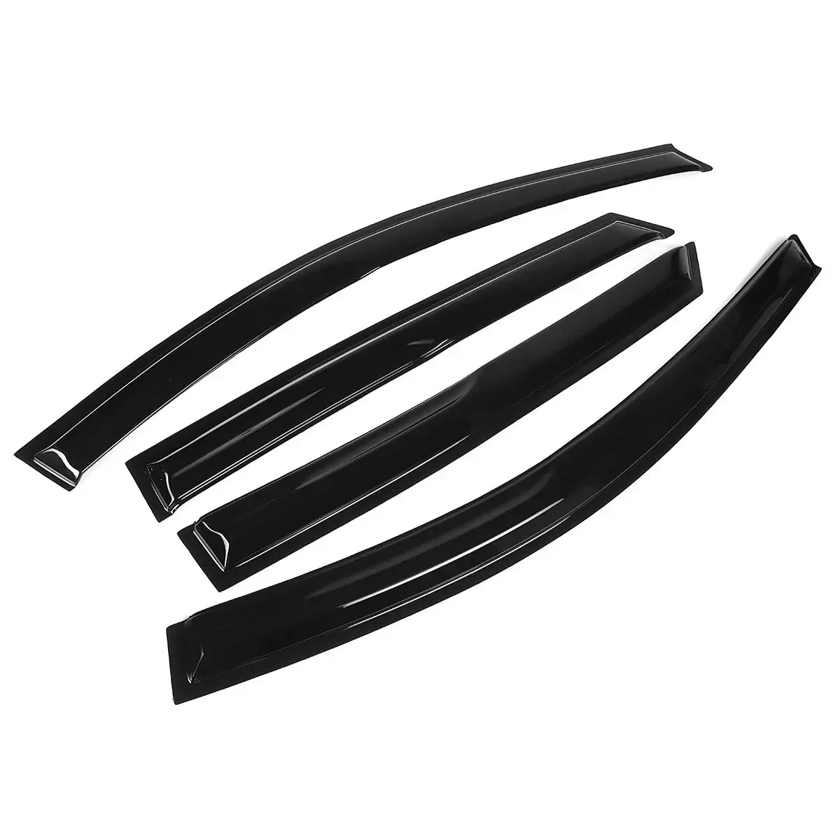 4pcs Front Car Window Wind Sun Rain Visor Deflectors Tinted Windows