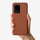Samsung Customised Plush Microfibre Suede Lining Leather Phone Case For Samsung S21 S20 Ultra Case