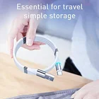 Usb Charging Cable Usb 3 Charge Cable 540 Degree 3 In 1 3A USB Smartphone Nylon Magnetic Self Winding Charging Cable