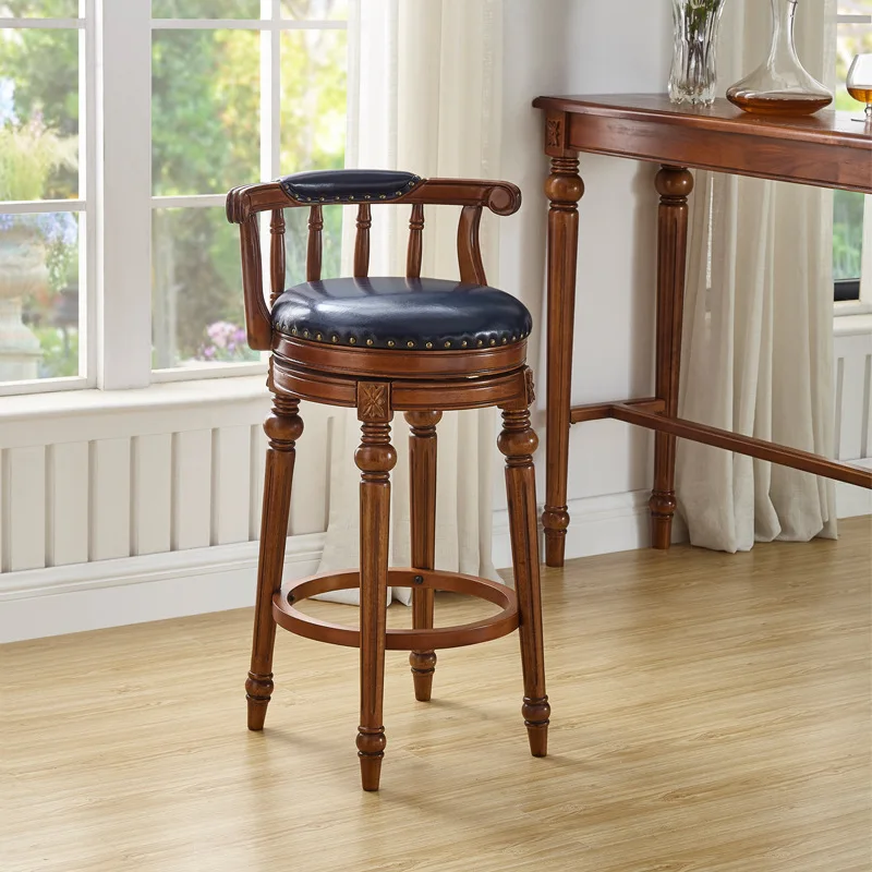 Super Quality Modern Backless Round backless Seat Vintage Wooden Bar Chair Stools Furniture