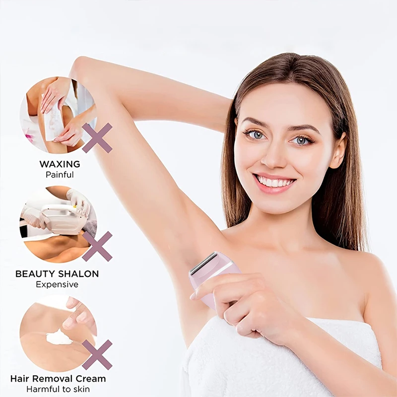 Women's Electric Female Facial Hair Remover Shaving Machine for Household and Car Use Convenient Lady Shaver factory