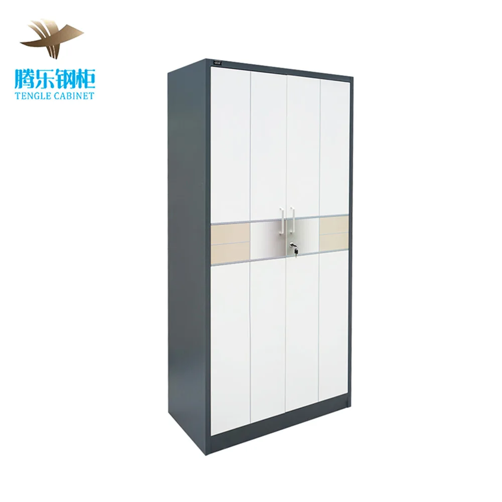 Customized Printed Pattern Steel Wardrobe Almirah Metal Clothes Storage Locker Changing Room Custom Printed Metal Locker Clothes