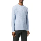 Sweater Knitted Cotton Sweater OEM Custom Crewneck Sweater Cable Man Cotton Sweater Knitted Sweater Mens