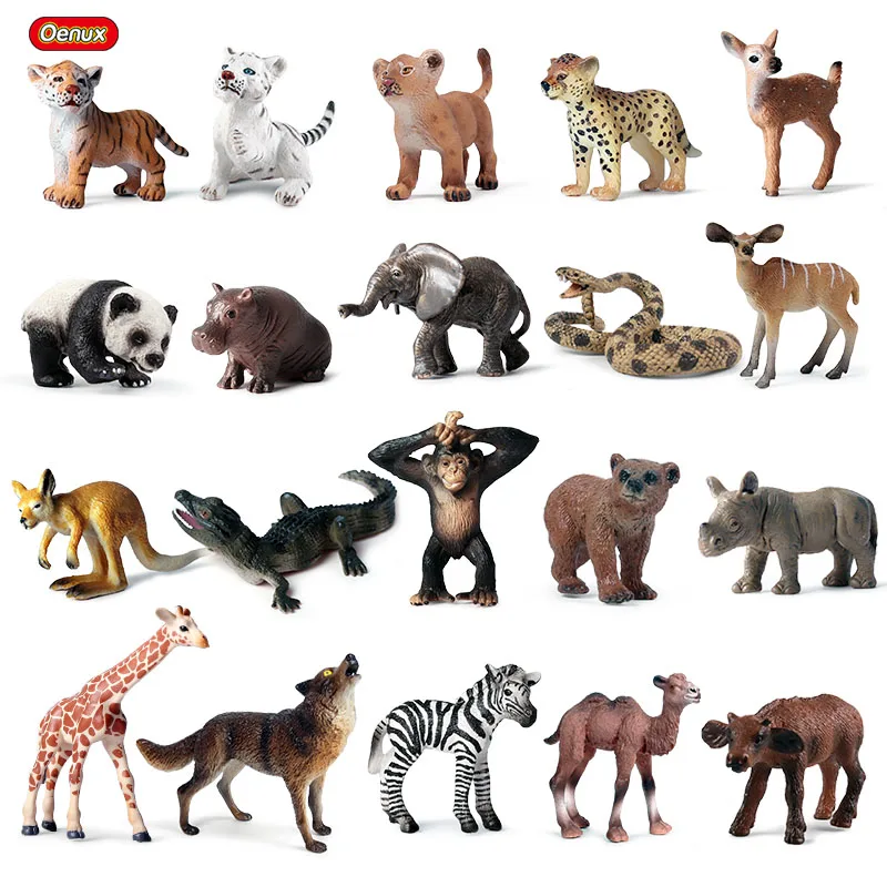 Oenux Wholesale Pvc Animals Toy Panda Tiger Giraffe Wolf Small Size Wild  Model Home Decoration - Buy Small Wild Model,Home Decoration Model Toy,Small  Plastic Home Decorations Product on 