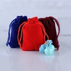 Bag Bags Velvet Drawstring Flannel Cotton Bag Ring Pouch Jewelry Bags With Logo Custom