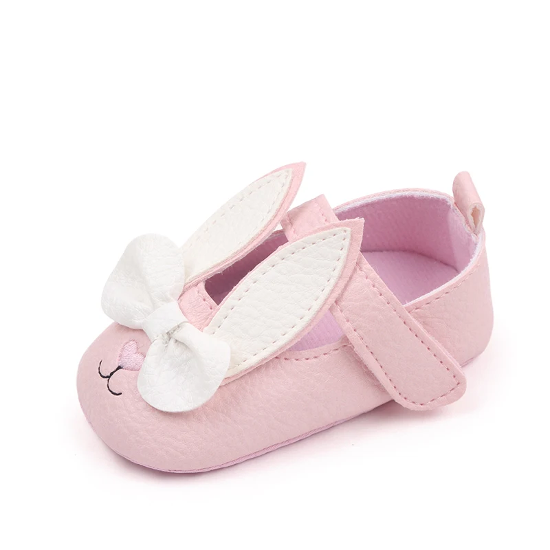 New Female Spring and Autumn Color Cartoon Rabbit Soft Bottom Infant Girls Shoes supplier