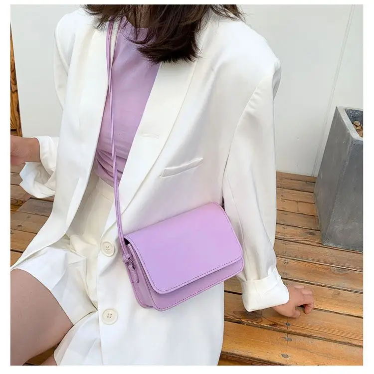 Fashion Small Handbag For Women Luxury Candy Color Chain Ladies Small Shoulder Bags Fashion Design Leather Armpit Bag
