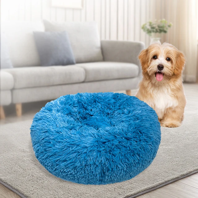 Cushionsupplies Manufacturer Direct Dog Mat For Puppy Plush Soft Comfortable Pet Bed Round lamb wool  Dog Sofa Pet Dog