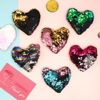 Purse Wallet Small Sequins Loving Heart Kids Shoulder Coin Purse Wallet Bag Children Handbags