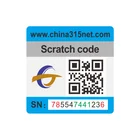 Code Qr Code Label Custom Anti-fake Qr Code Label Scratch Off Barcode Security Sticker