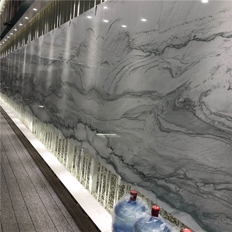 product home decoration sonw mountain white marble slabs with grey veins for luxury interior background wall design-4