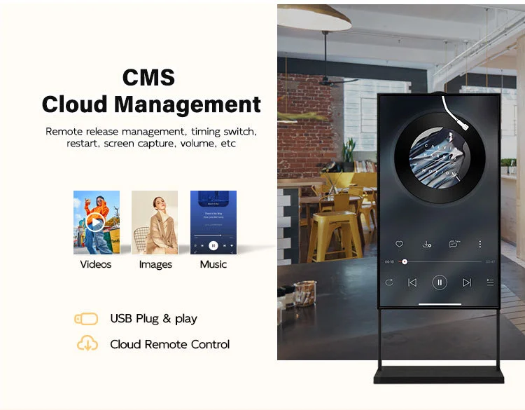 product 32 inch window advertising machine hanging double sided lcd display advertising mouth floor vertical highlight display-3