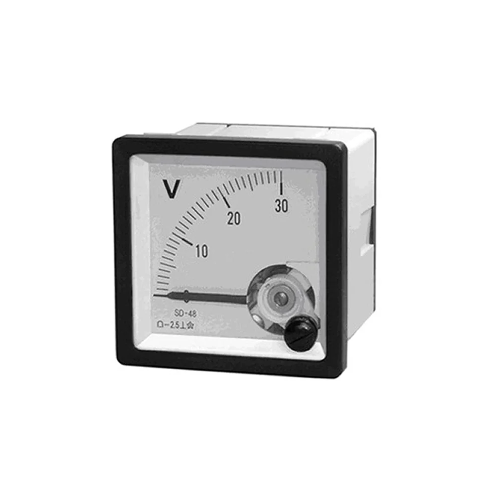 DC 0-1ma Round Analog Ammeter Panel Amp Current Meter Dia 90mm Plastic Housing for sale online 