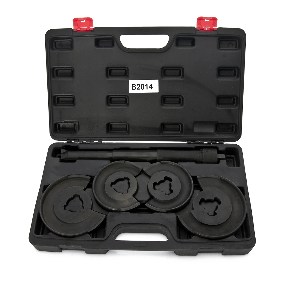 Strut Coil Spring Compressor Remove Telescopic Repair Tool Kit For