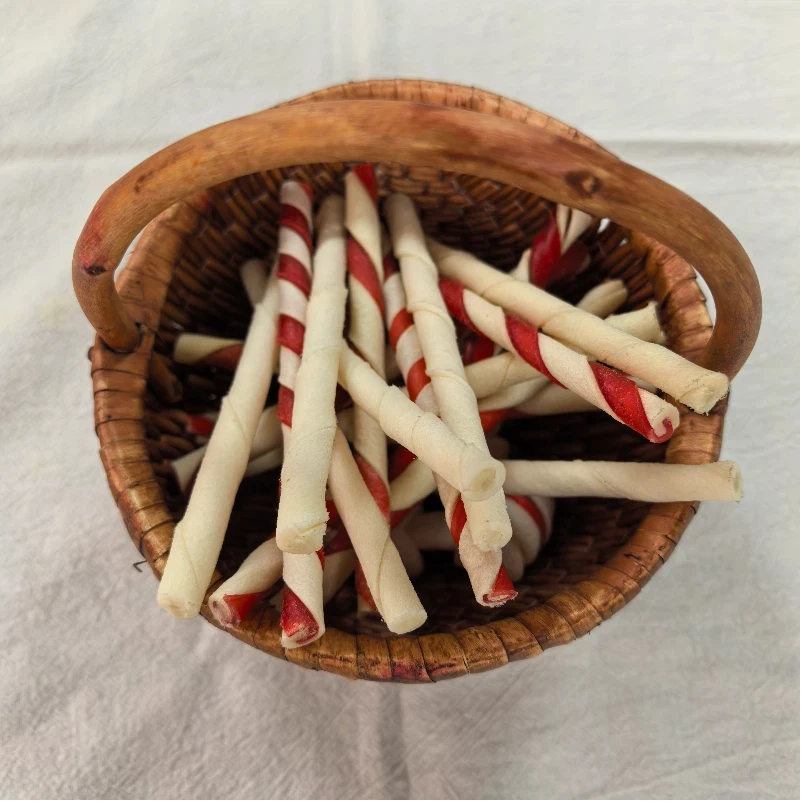 product 100 natural dog treats pet rawhide product snacks natural high quality durable twist stick teeth cleaning nutrient rich multi760-1