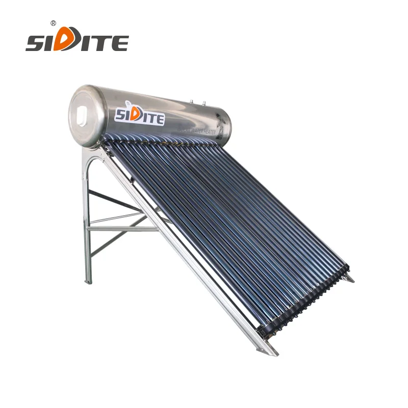 Integrated SP-H Copper Heat Pipe Solar Water Heater Intelligent Anti-Freezing Controller Direct Connection Hotel Freestanding manufacture