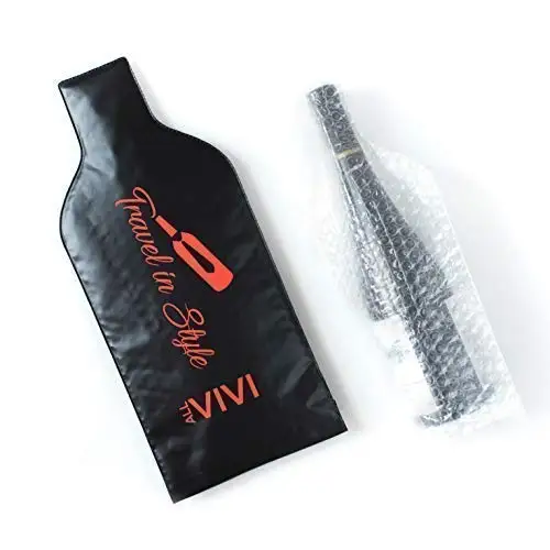 4 pack Wine Bag Sleeve Carrier Skin Reusable Wine Bottle Protector for Travel 
