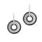 Simple Simple Design 3 Layers Round Stud Earrings 925 Sterling Silver Earrings Jewelry For Women Wedding Gift