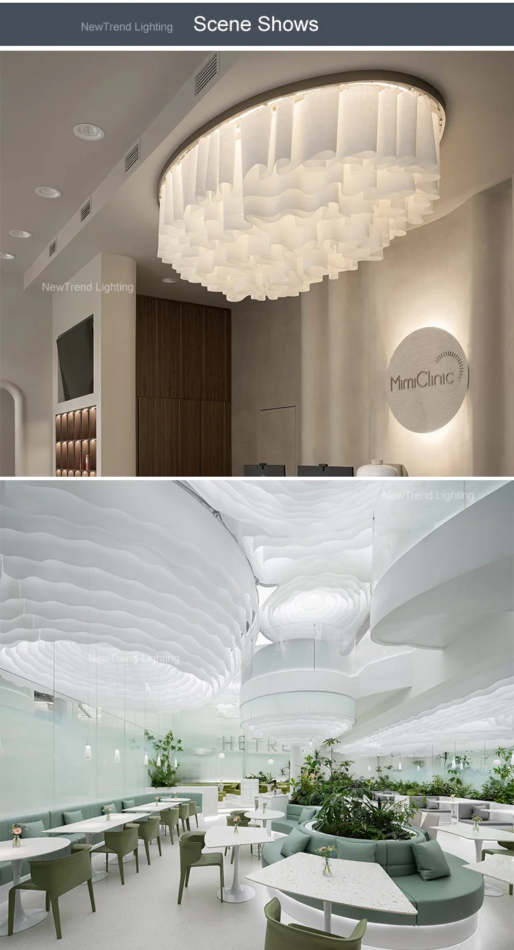 cpl 413 new design indoor decoration shopping mall hotel lobby restaurant showroom exhibition led chandelier -5