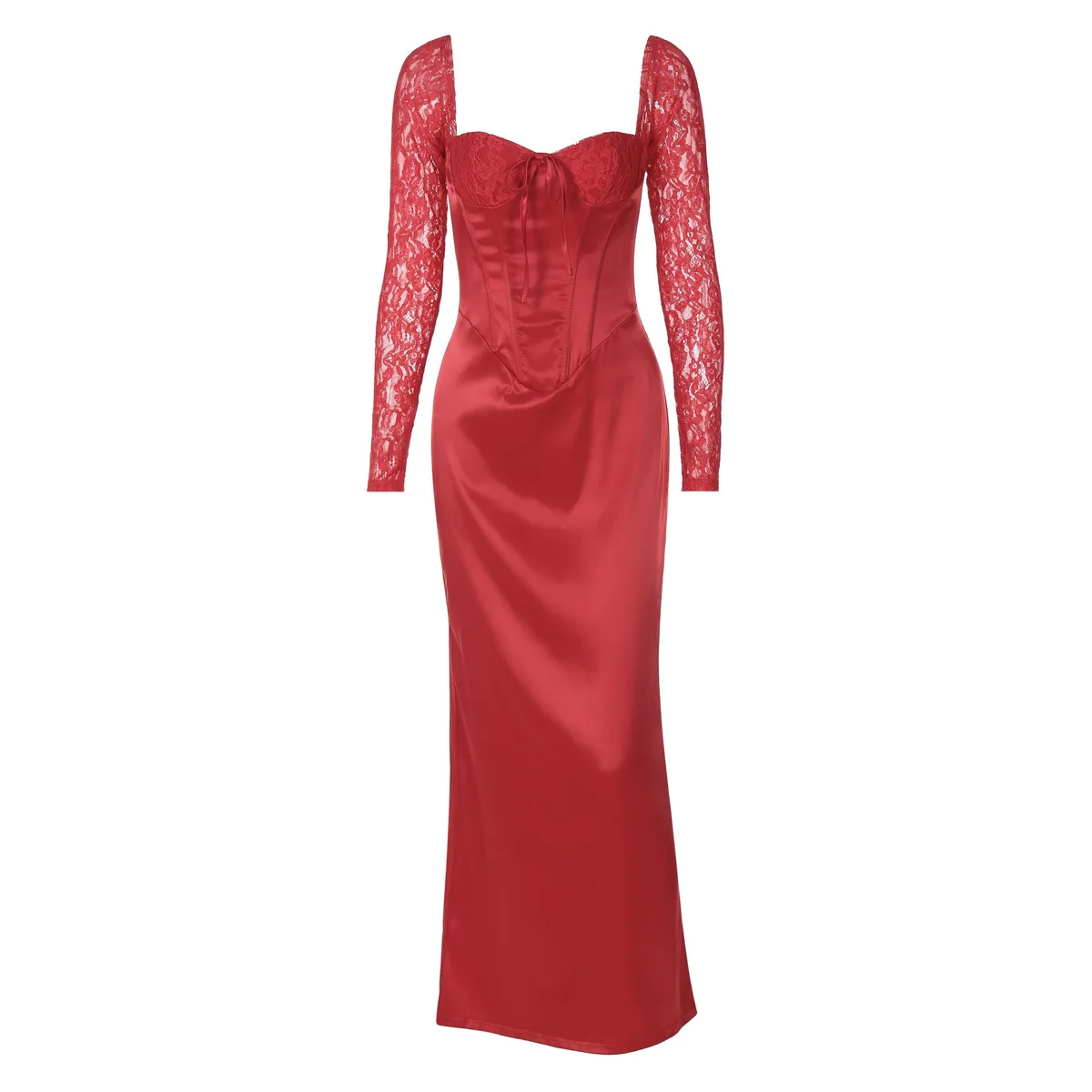 Lace Long Sleeve Backless Corset Maxi Dresses White Elegant Engagement Dress for Women Sexy Party Gowns 3423 Hcaeec57da62d499ebe659c0387833181v